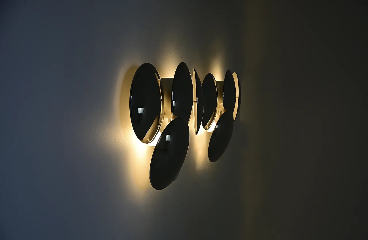 Pair of wall lamps by Goffredo Reggiani for Reggiani, 1970s 8