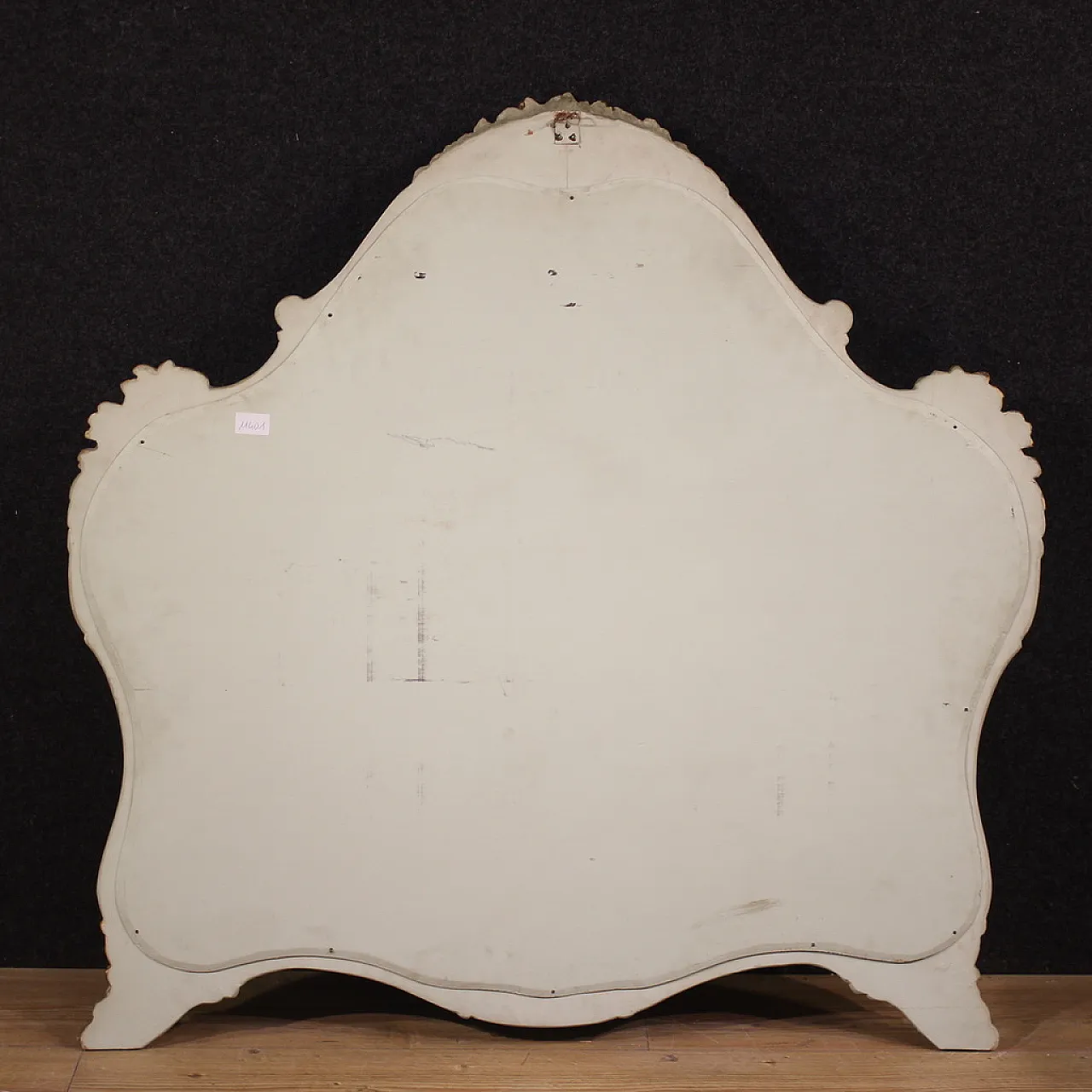 Specchiera italiana laccata e dorata, '900 7