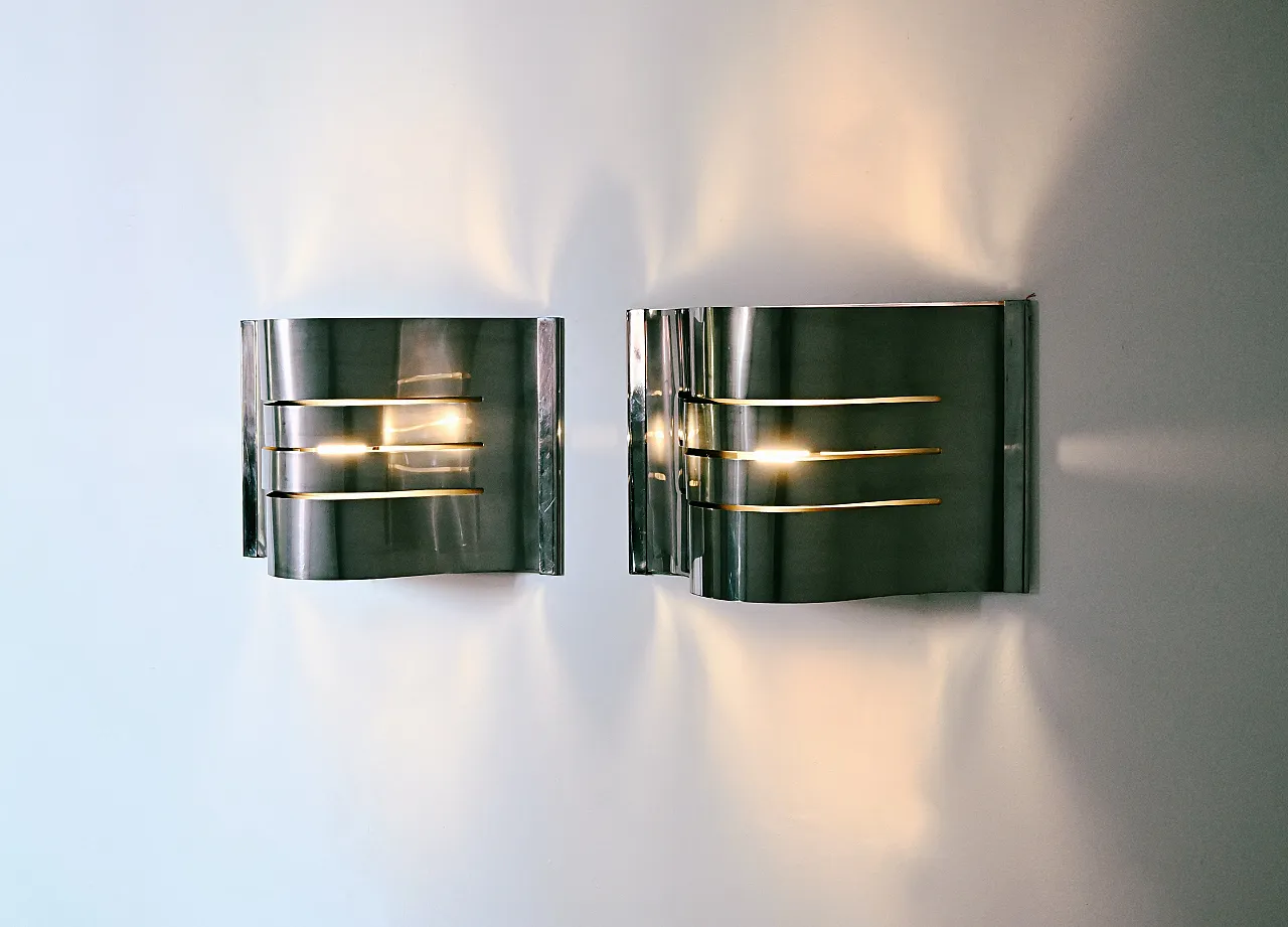 Coppia di lampade da parete, Italia, anni '60 6
