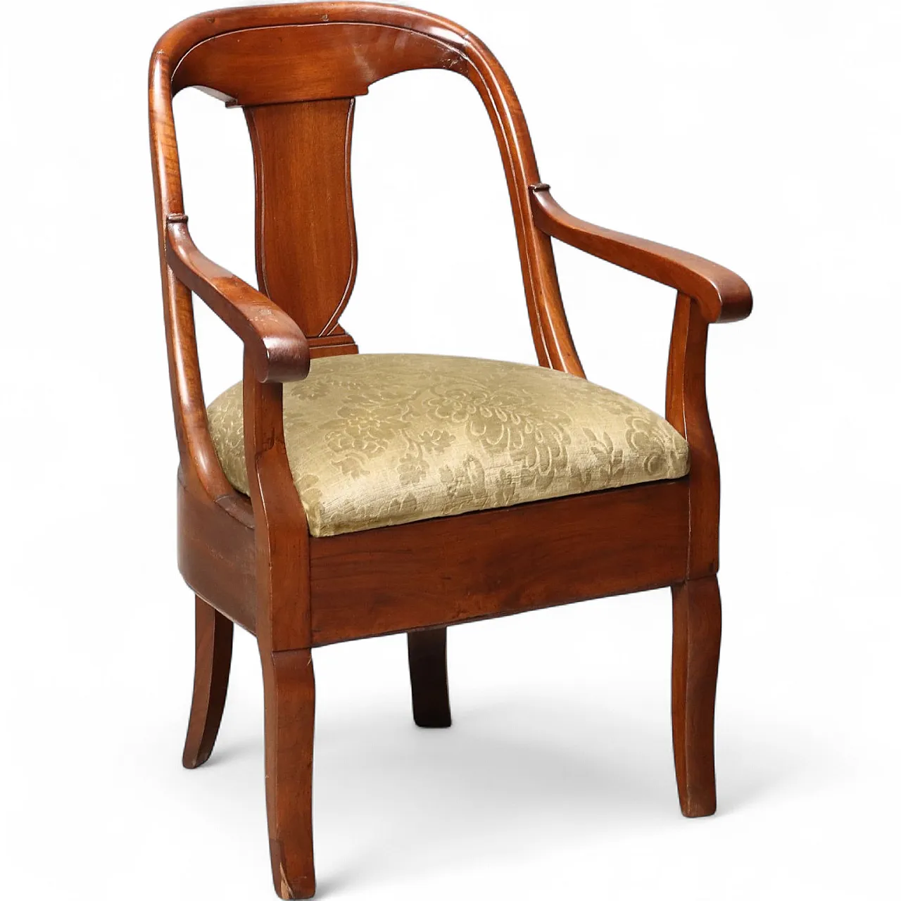 Poltrona Carlo X in noce, metà '800 11