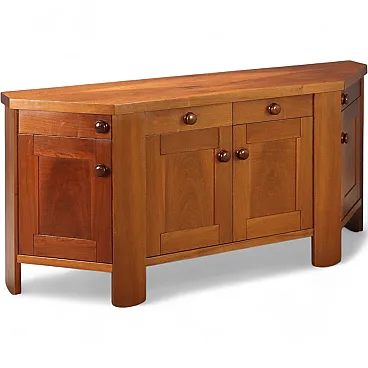 Walnut veneered sideboard with drawers, 20th century