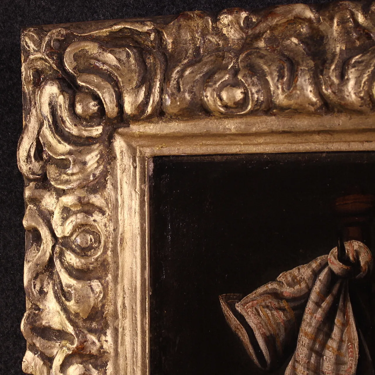 Spanish painting Christ and the disciples of Emmaus, 17th century 6