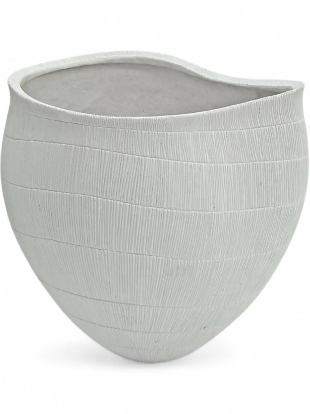 Vaso Amorphe in fibra di vetro bianca di Gunter Lambert, anni 2000 10