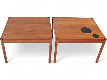 Coppia di tavolini in teak di Magnus Olessen per Durup, anni '60