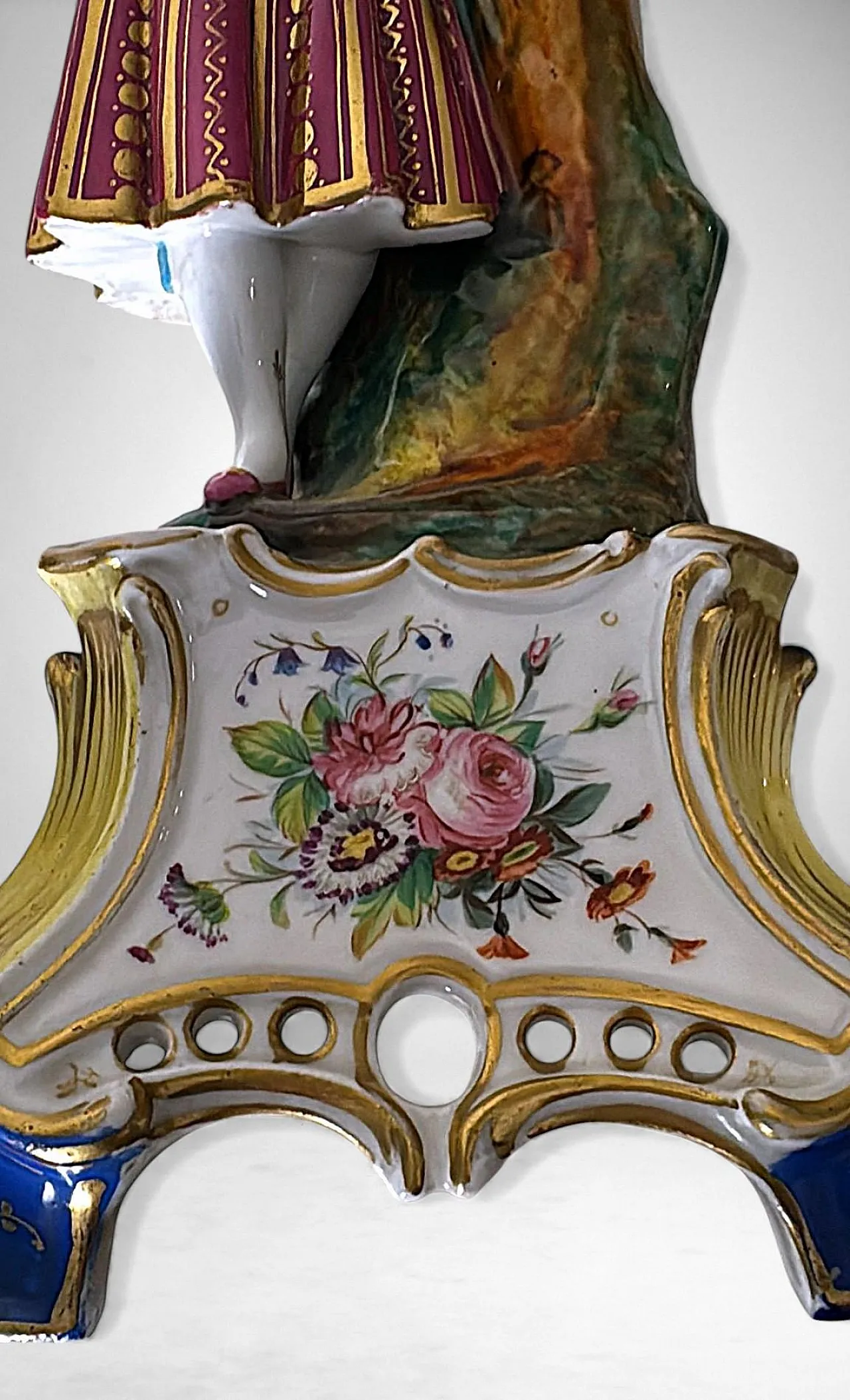 Polychrome porcelain figurine by Porcelaine De Paris, 19th century 10