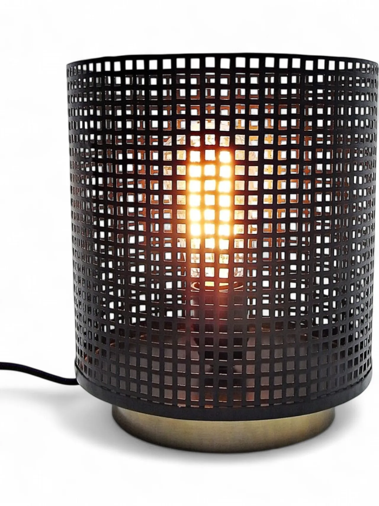 Lampada da tavolo in acciaio e ottone di Gunter Lambert, '900 8