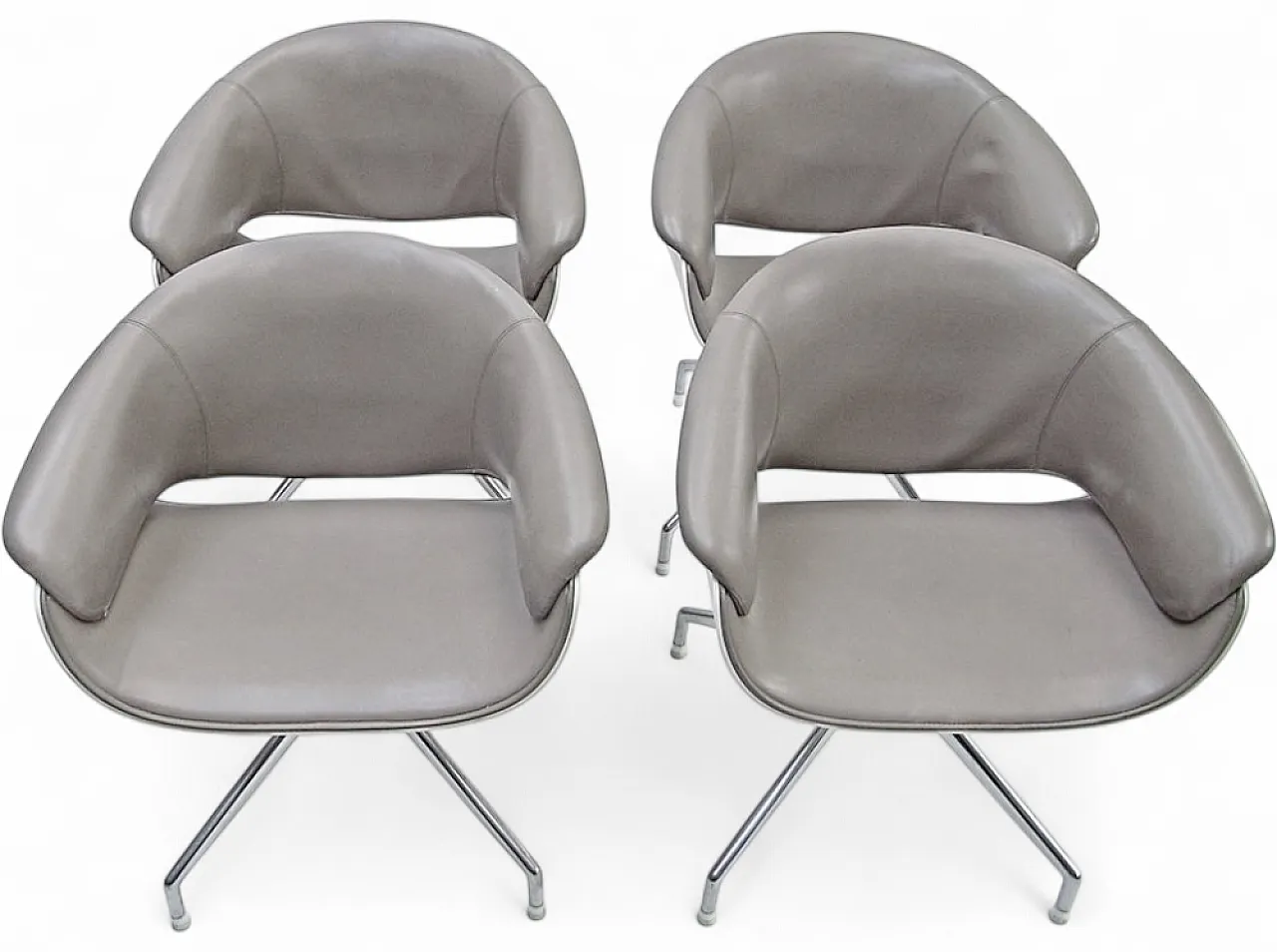 4 Sina armchairs by Uwe Fischer for B&b Italia, 2000s 26