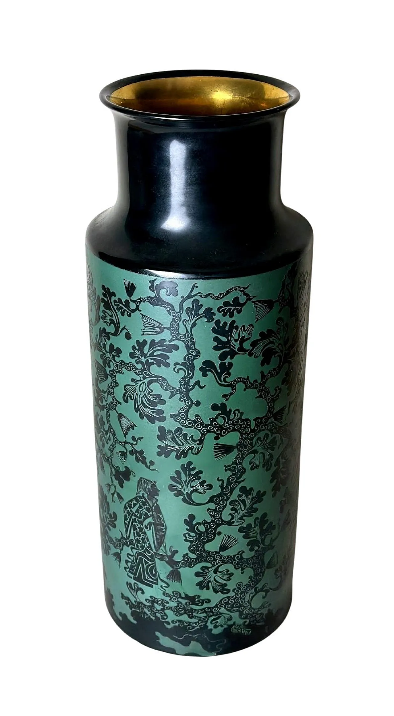 Mid-Century Modern ceramic vase by Arrigo Finzi, 20th century 2