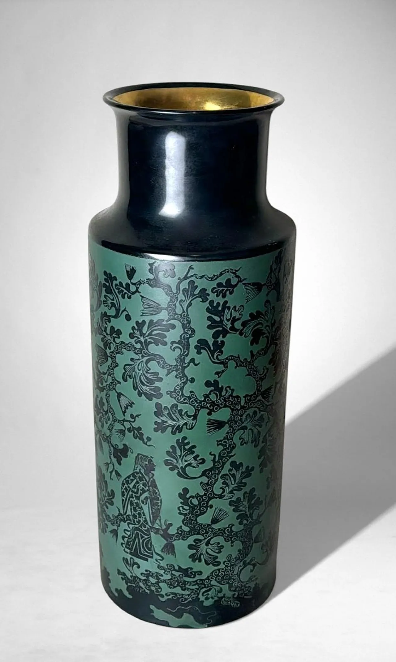 Mid-Century Modern ceramic vase by Arrigo Finzi, 20th century 3
