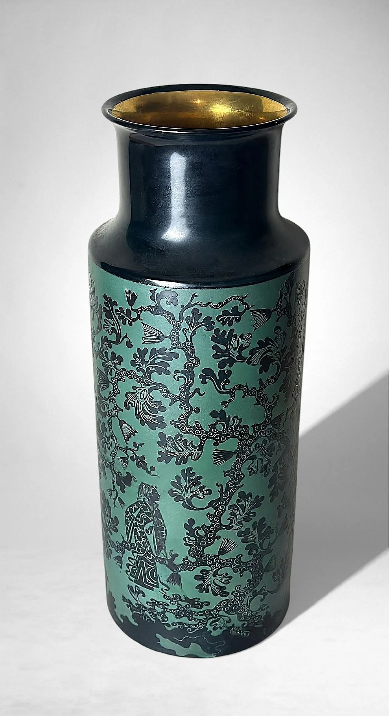 Mid-Century Modern ceramic vase by Arrigo Finzi, 20th century 4