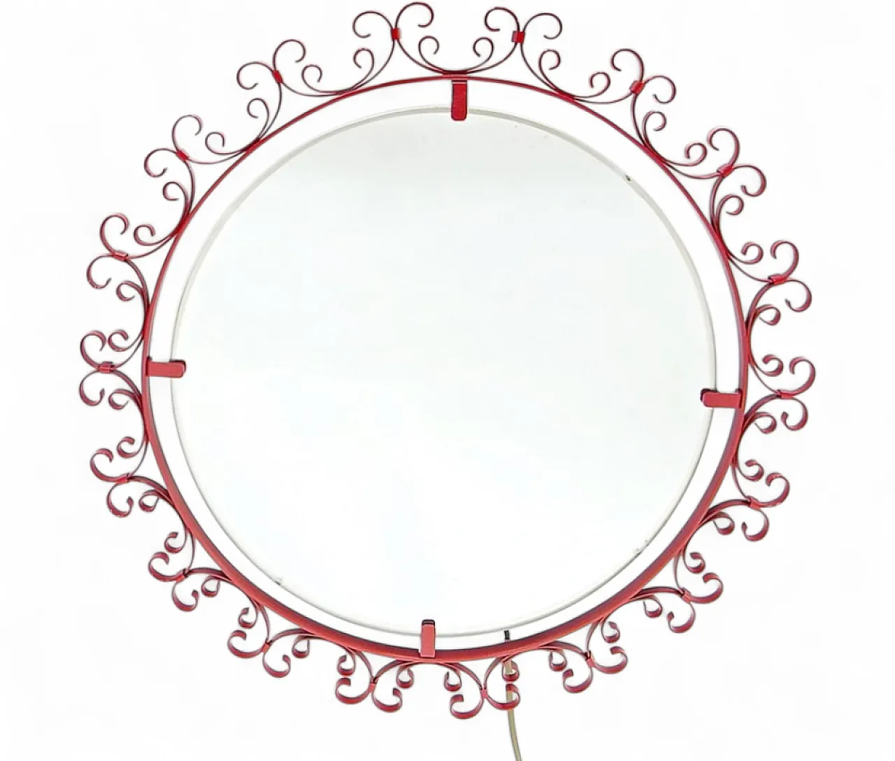 Aurora wall lamp with mirror, 1960s 10