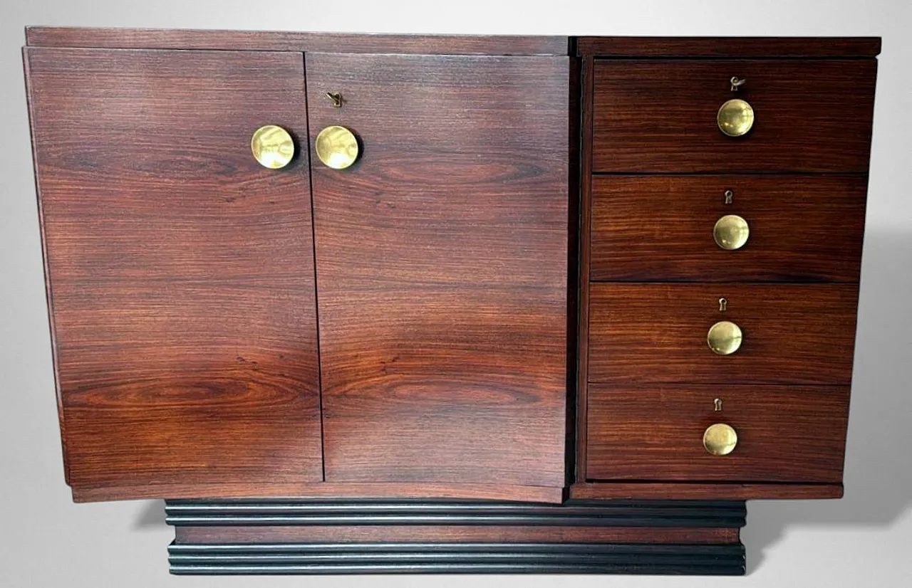 Art Deco Sapele wood sideboard, 20th century 2