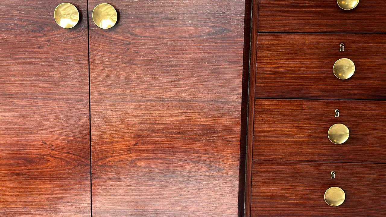 Art Deco Sapele wood sideboard, 20th century 4