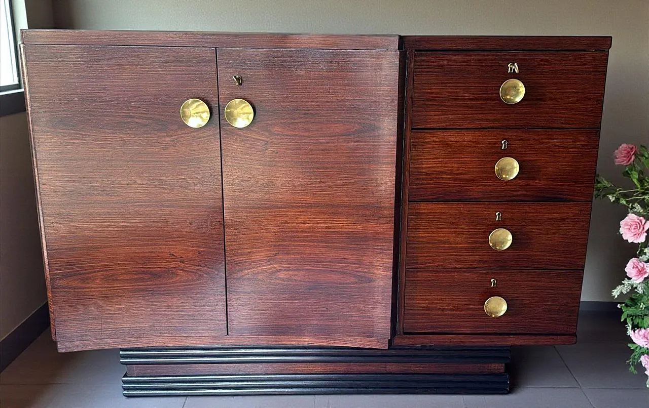 Art Deco Sapele wood sideboard, 20th century 18