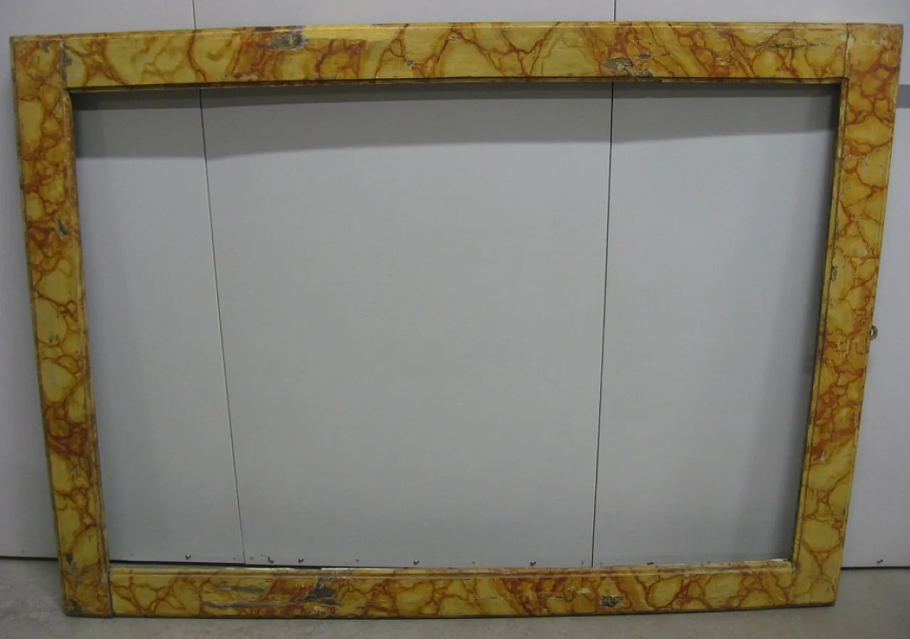 Cornice antica marmorizzata, '600 1