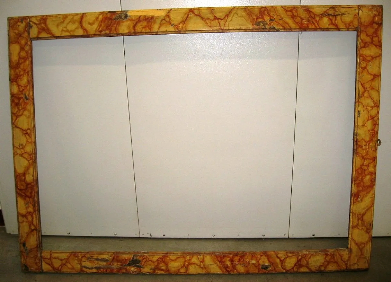 Cornice antica marmorizzata, '600 14