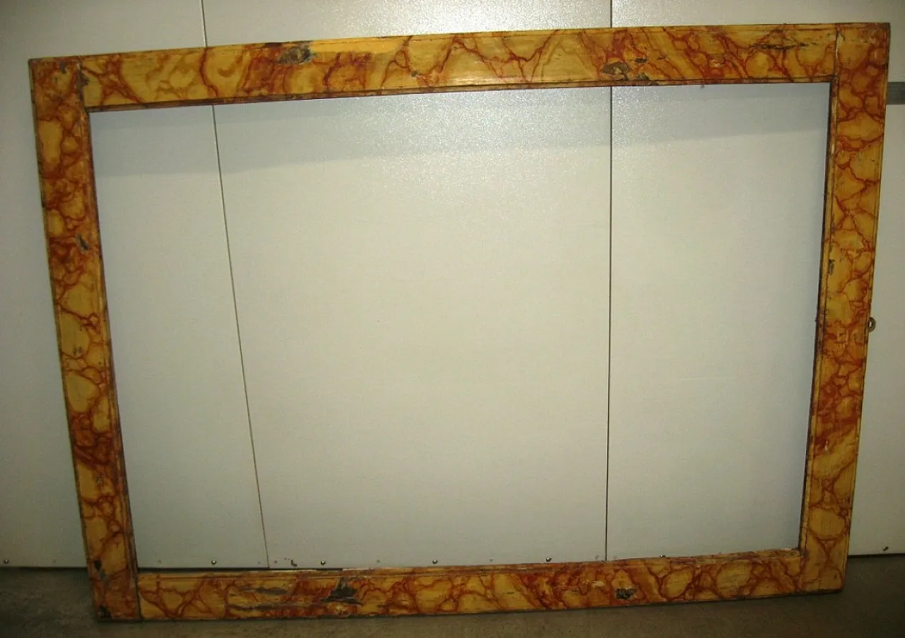 Cornice antica marmorizzata, '600 17