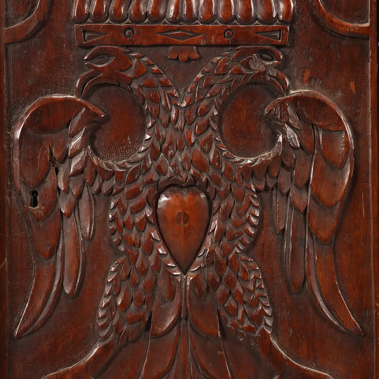 Credenza in noce e abete con piedini in metallo dorato, fine '700 8