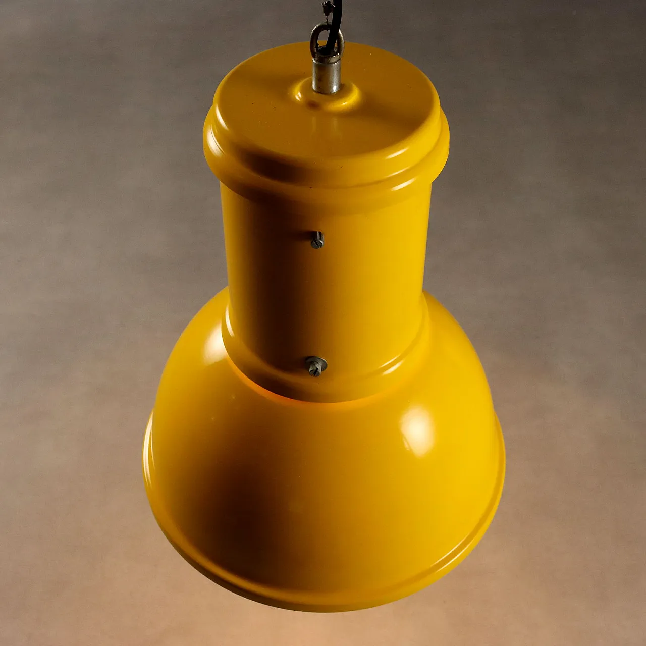 Lampada da soffitto in stile industriale in metallo laccato, '900 6