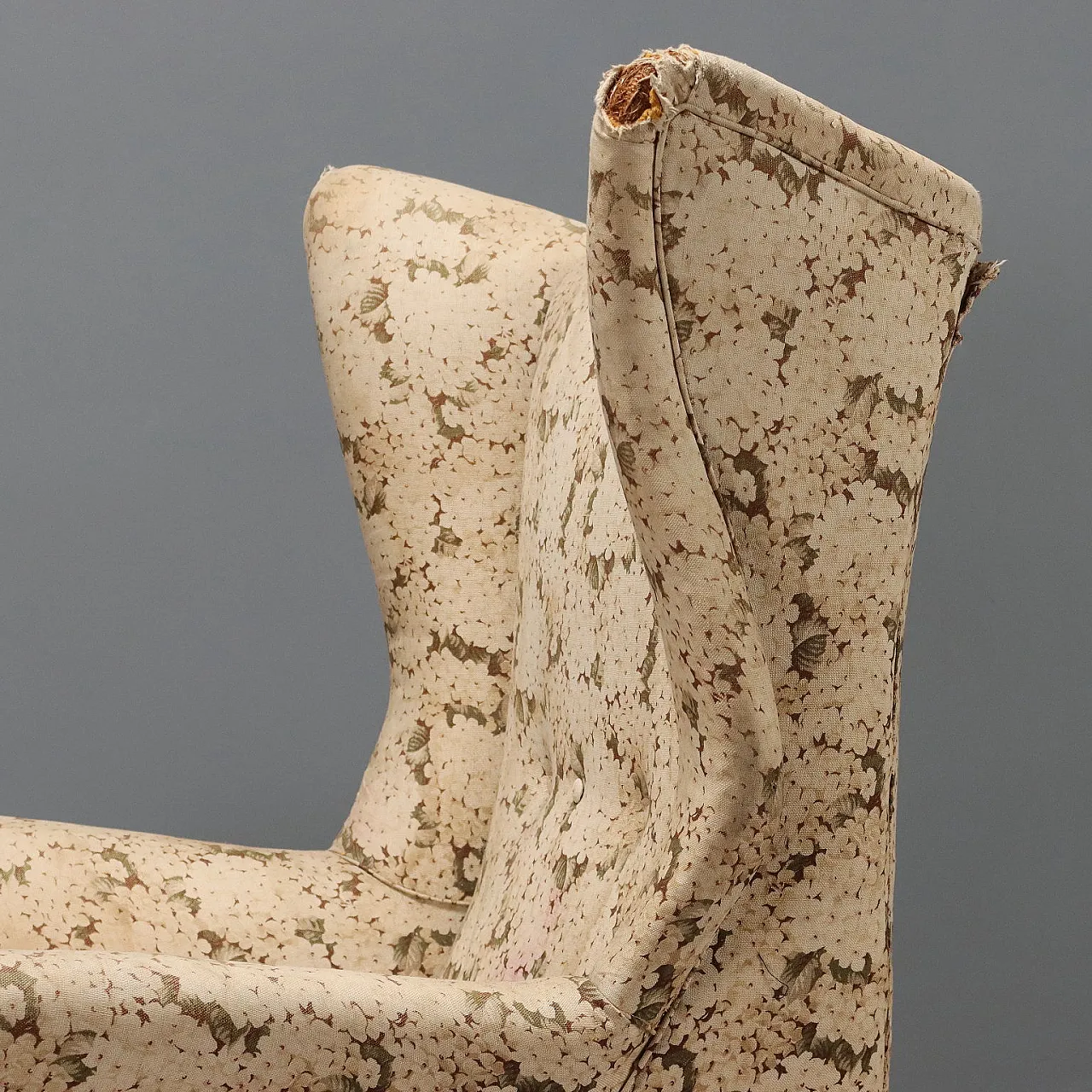 Poltrona in espanso e molle, piuma e tessuto, '900 5