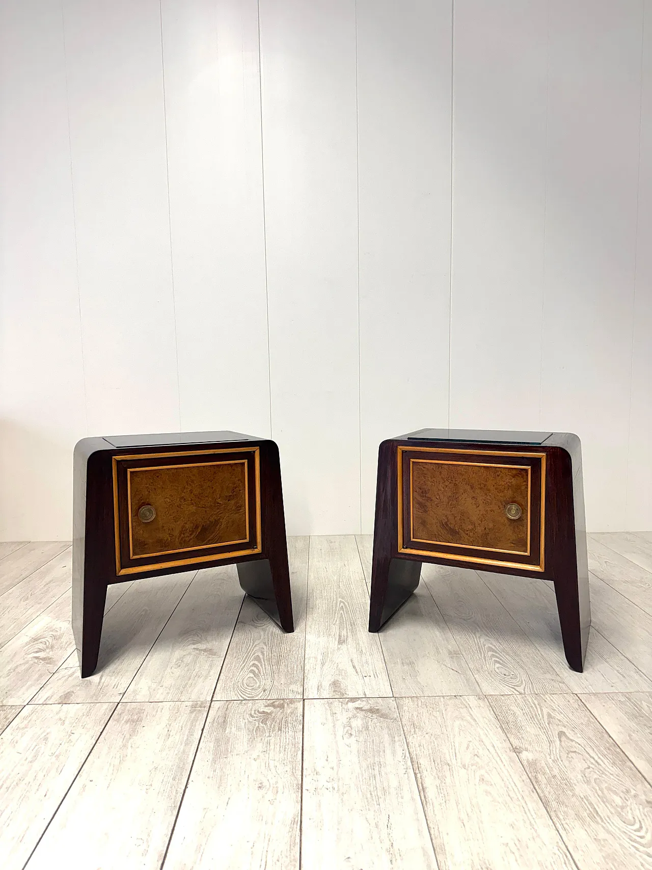 Pair of Paolo Buffa-style bedside tables, 1950s 2