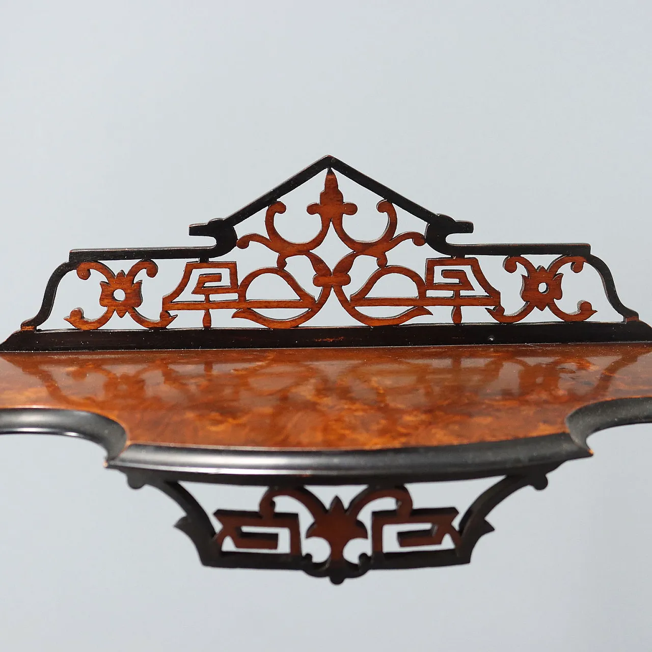 Etagere in walnut burl walnut baluster, 19th century 7
