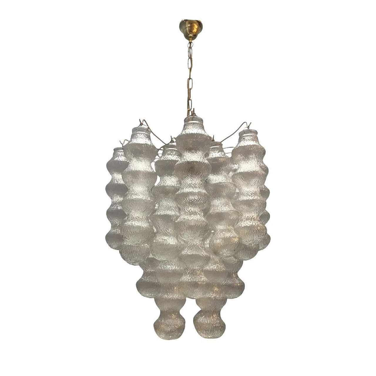 Bubble chandelier in Murano glass, 1980s 1