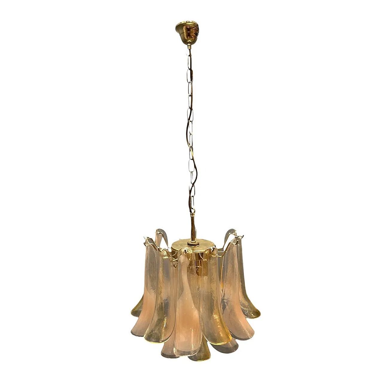 Chandelier with Murano glass petals by La Murrina, Italy, 1980s 1