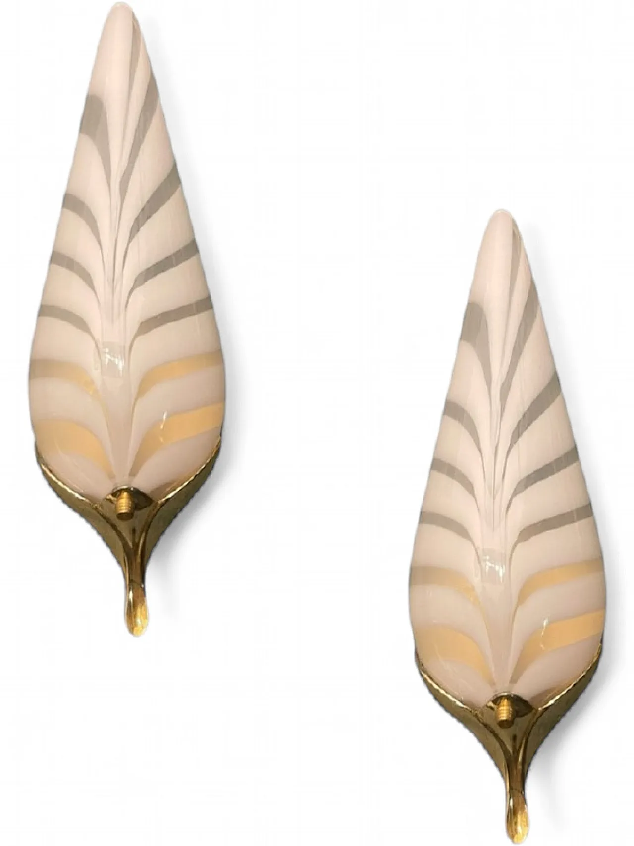 Pair of Murano glass sconces by Venini, 1970s 10