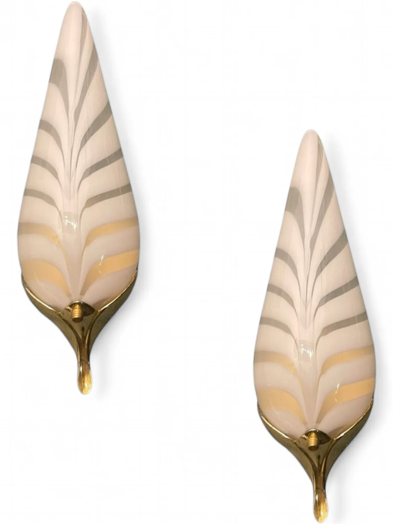 Pair of Murano glass sconces by Venini, 1970s 12