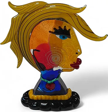 Murano glass sculpture by Badioli in homage to Picasso, 20th century