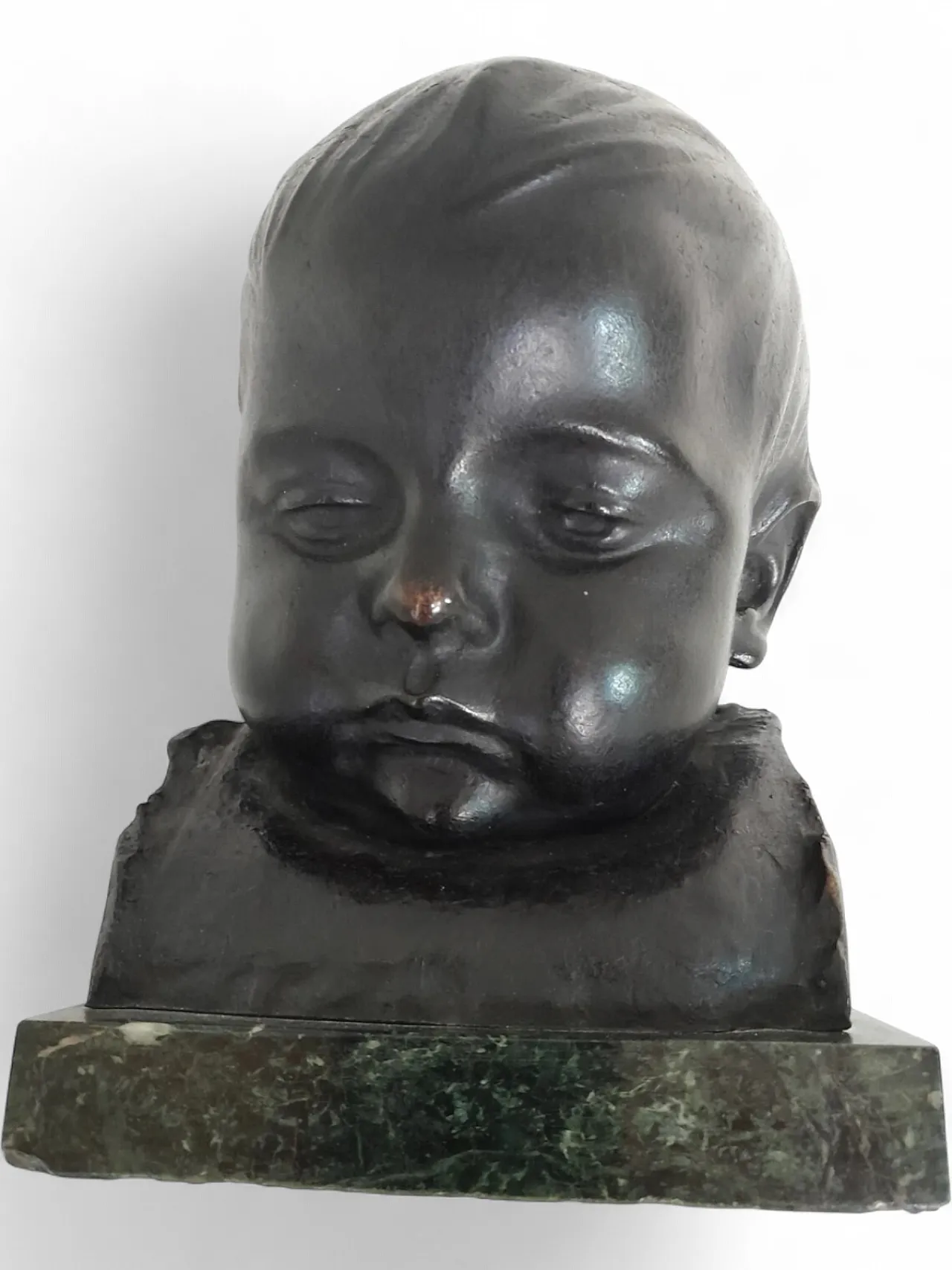 Newborn bronze sculpture by Corrado Betta, 1870-1935 9
