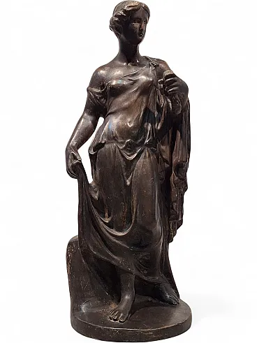 Venus statue in faux bronze patinated terracotta, 20th century