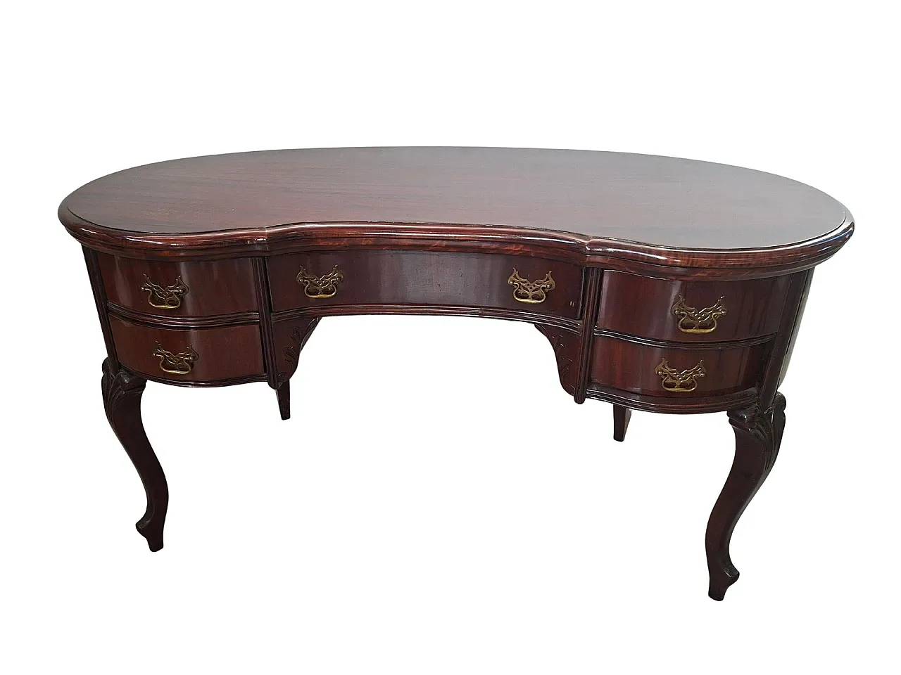 Bean desk with cockpit armchair, 20th century 13