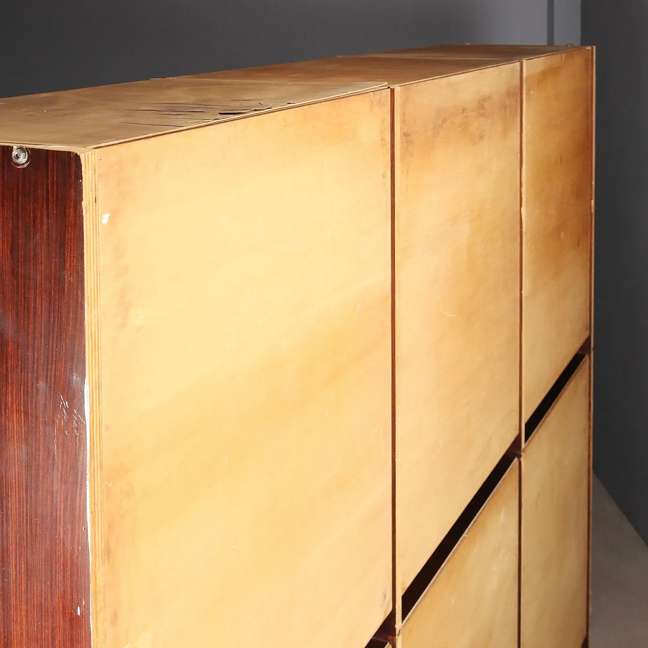 6-door wardrobe plus 6 wooden doors, 20th century 12