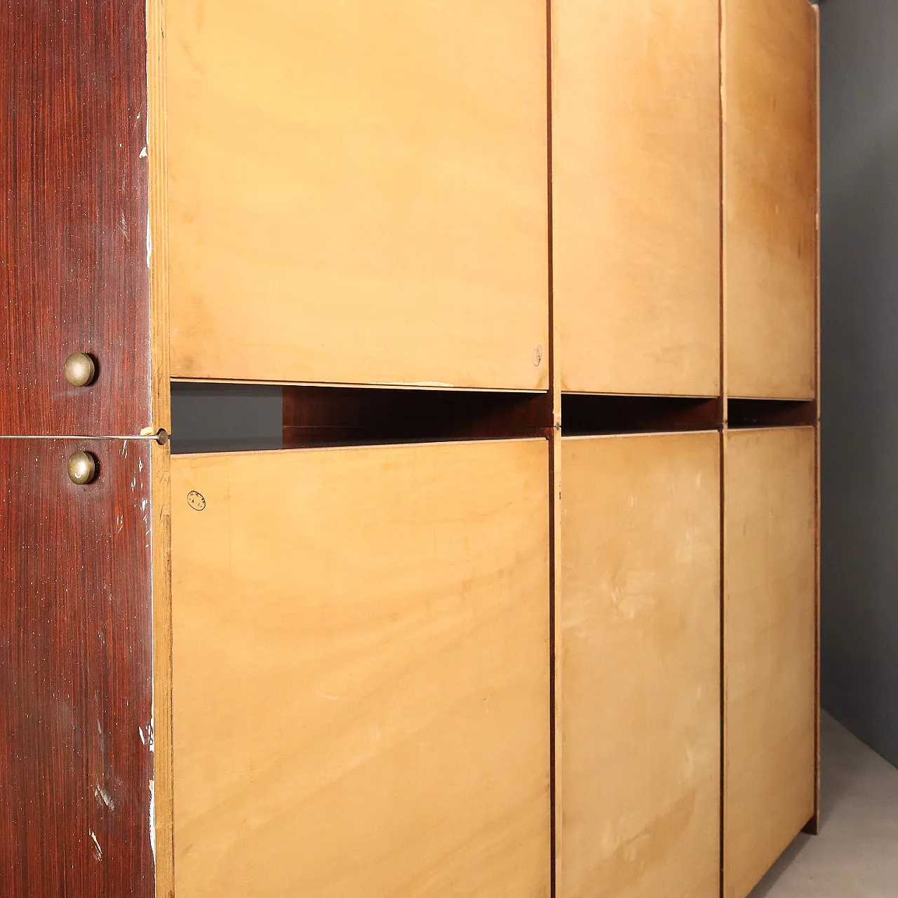 6-door wardrobe plus 6 wooden doors, 20th century 13