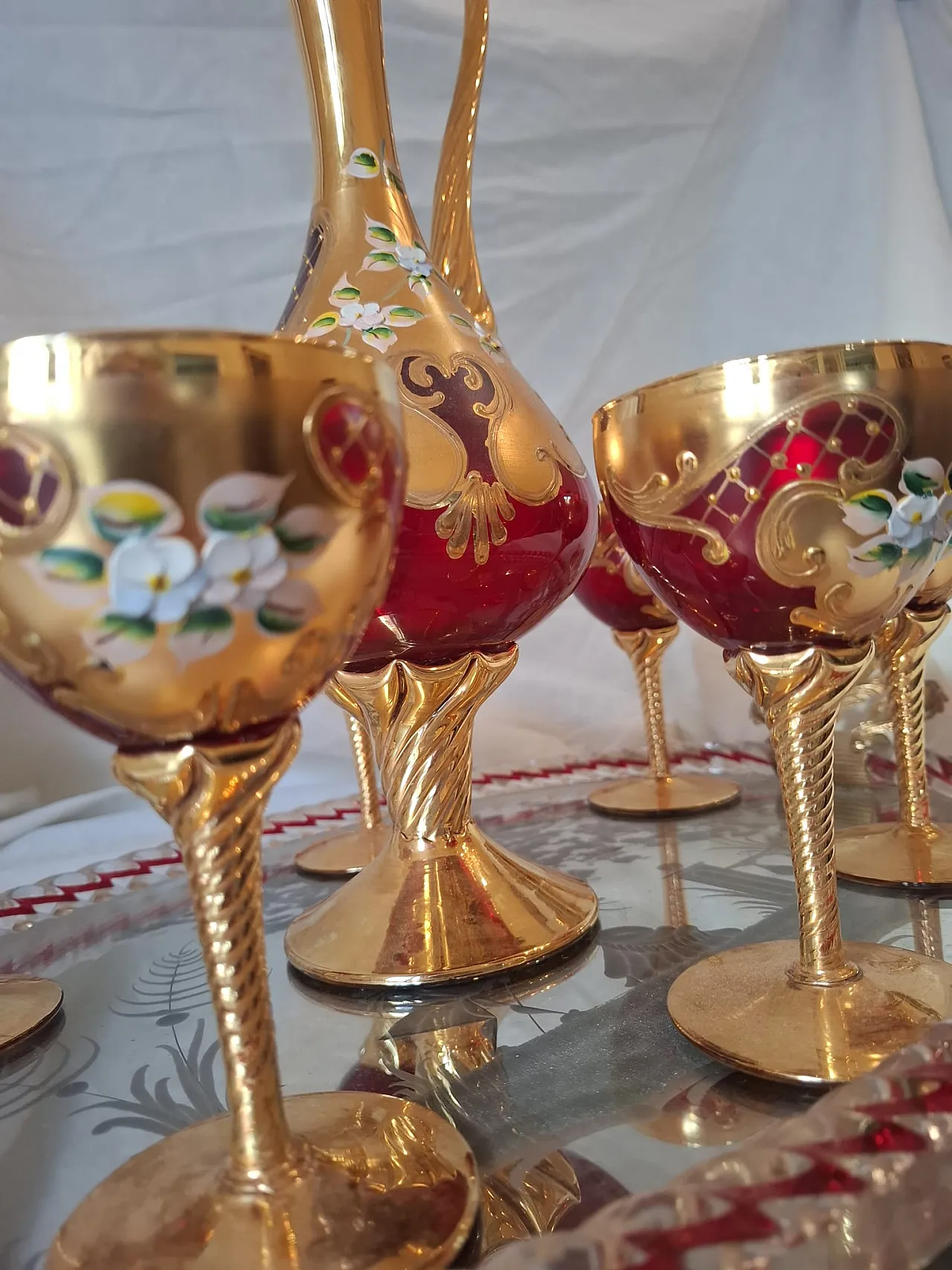 Murano liqueur set, 60s 1