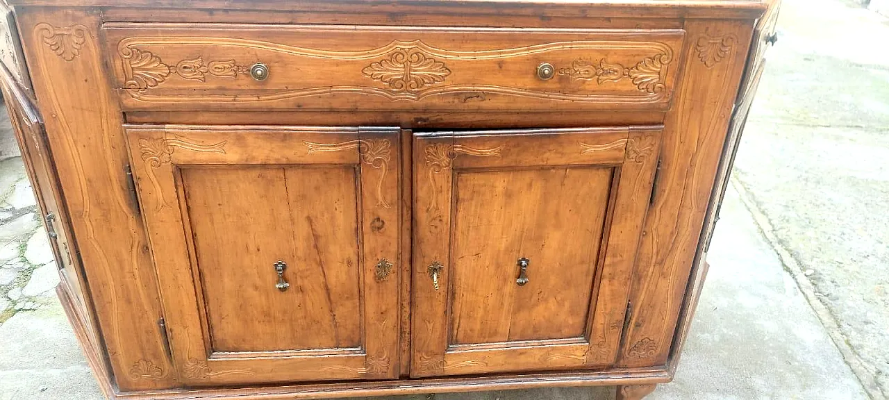 Fitted sideboard in solid cherrywood, 18th century 4