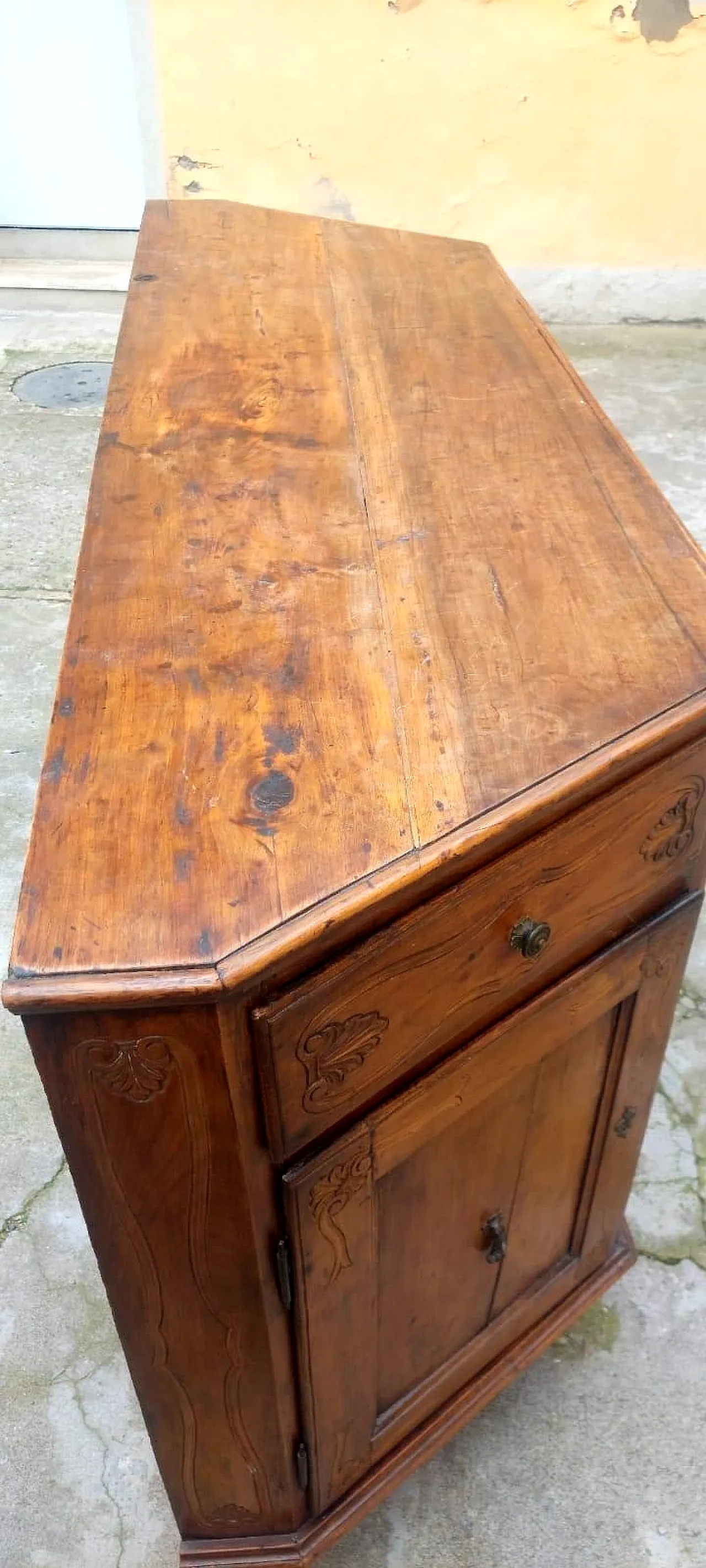 Fitted sideboard in solid cherrywood, 18th century 8