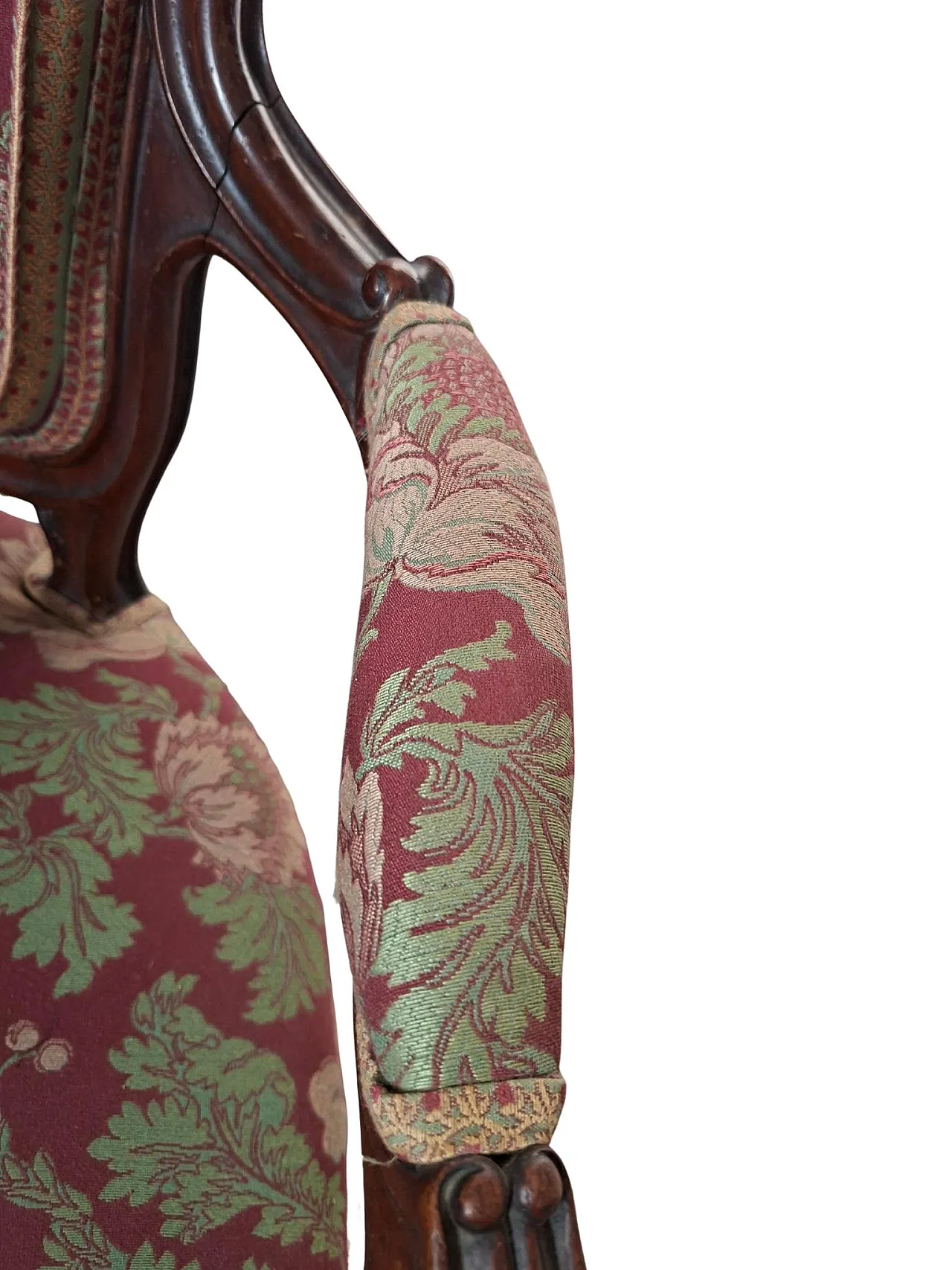 Pair of Louis XV style cherry armchairs, 1960s 5