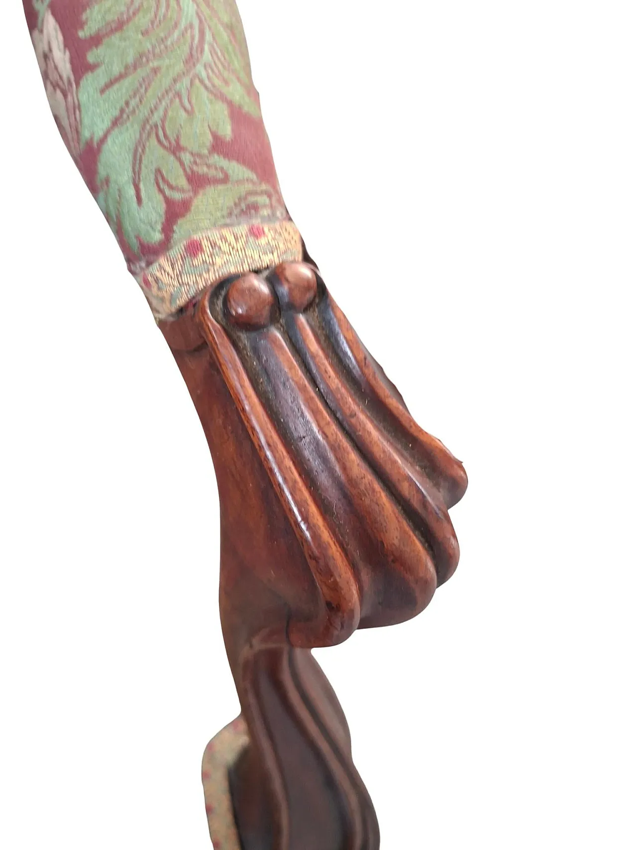 Pair of Louis XV style cherry armchairs, 1960s 10