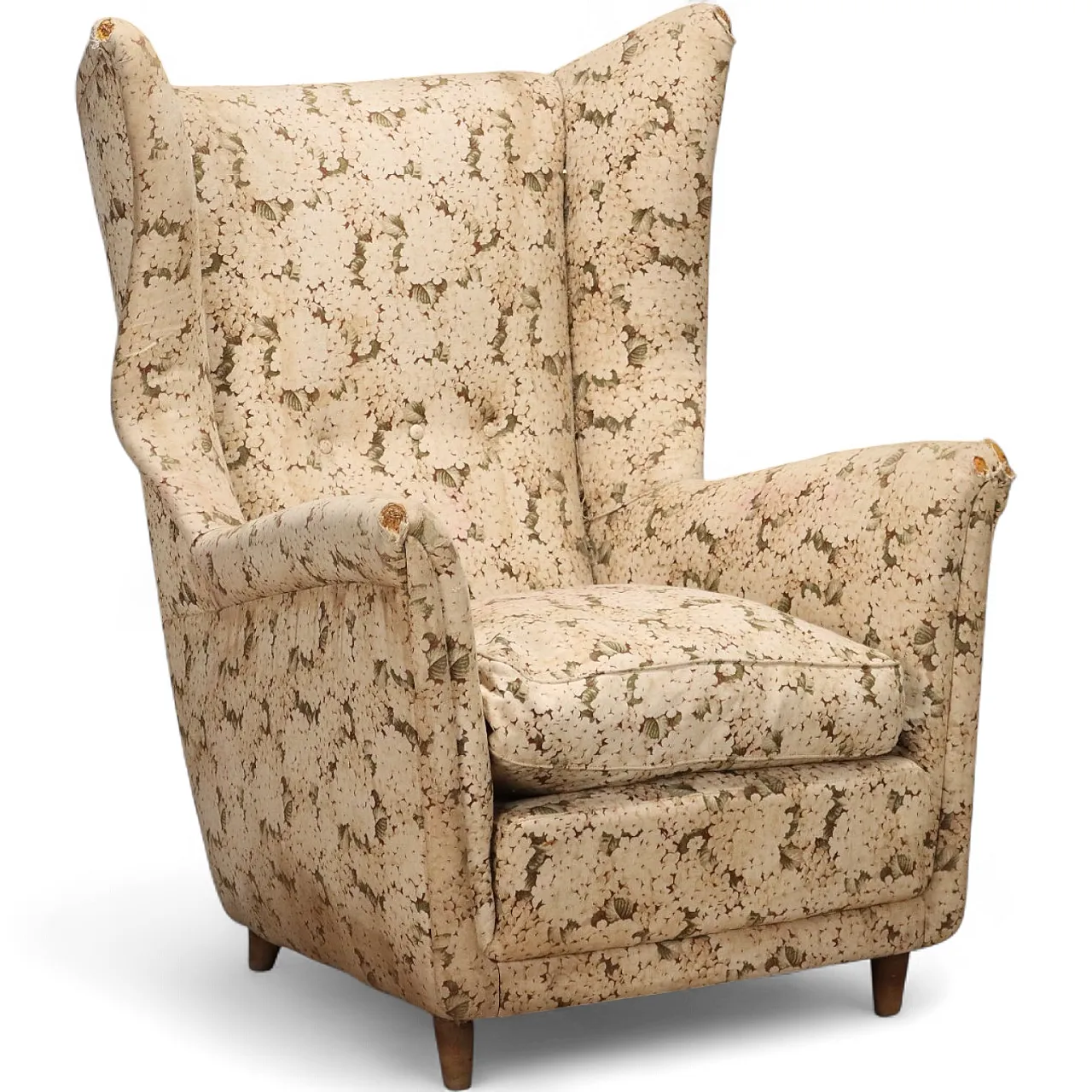 Poltrona in espanso e molle, piuma e tessuto, '900 11