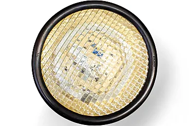 Prismatic glass ceiling light by Stilnovo, 1970s