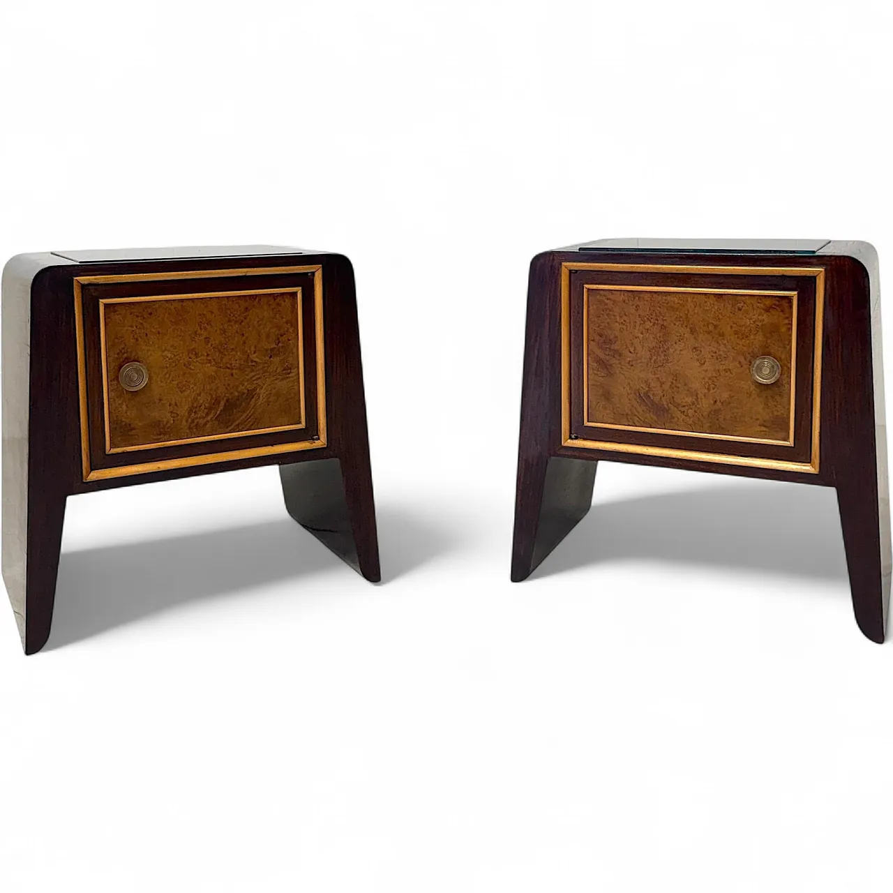 Pair of Paolo Buffa-style bedside tables, 1950s 16