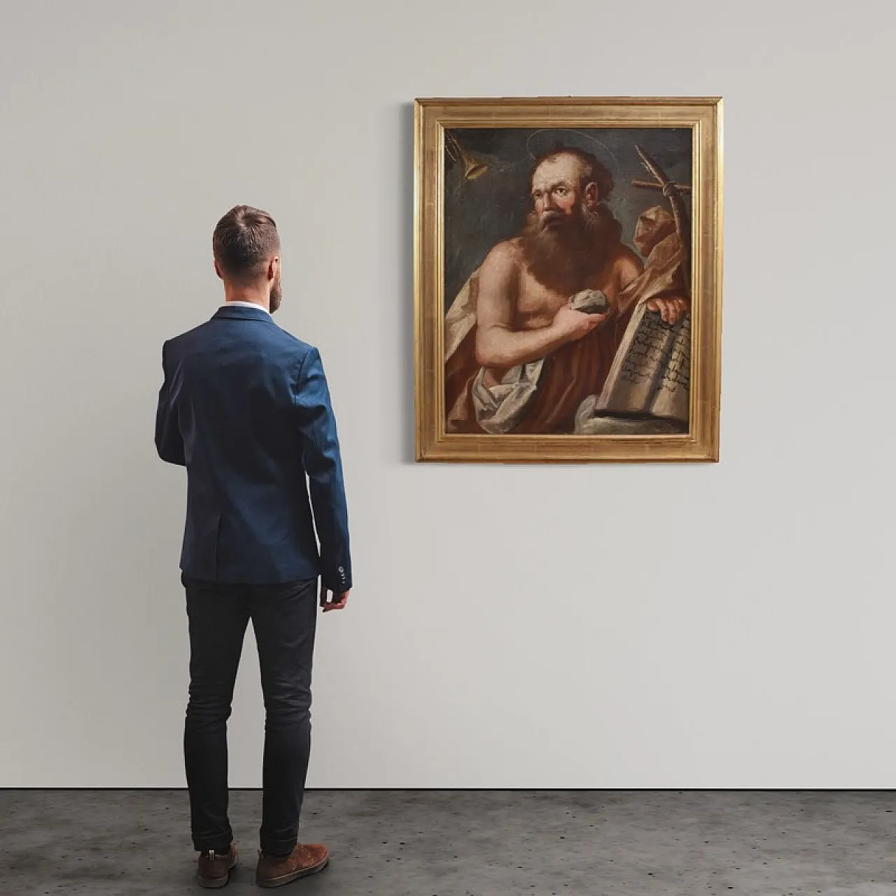 Dipinto religioso San Girolamo penitente, '600 3