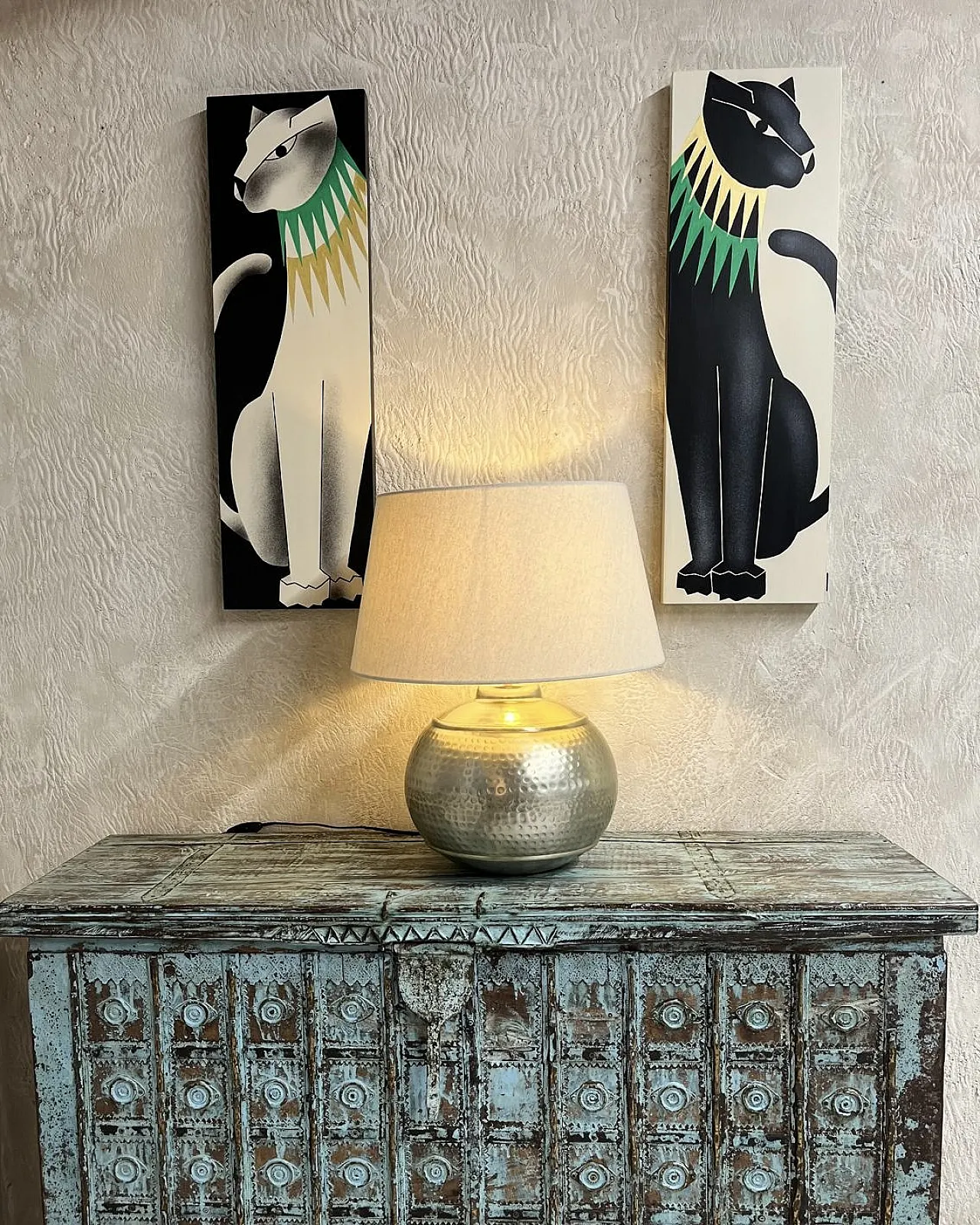 Diptych The Panthers Art Deco style, 2000s 5