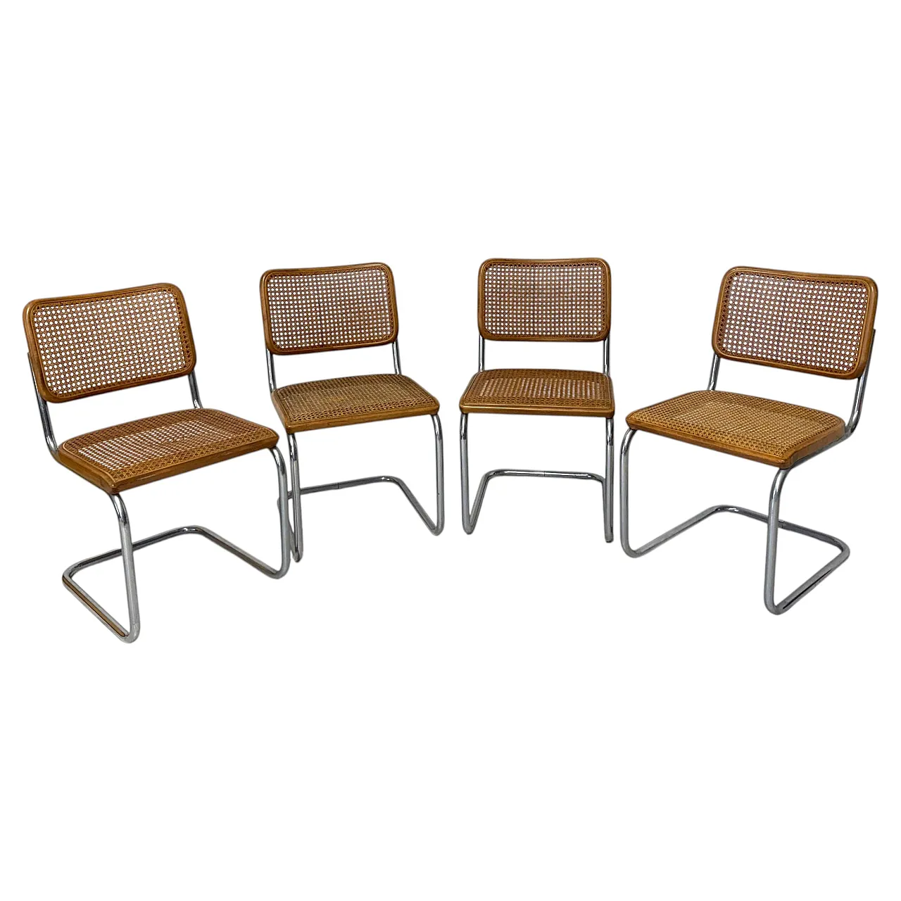 Marcel Breuer, Quattro sedie mod. B32 "Cesca", cod. Thonet, anni '70 1