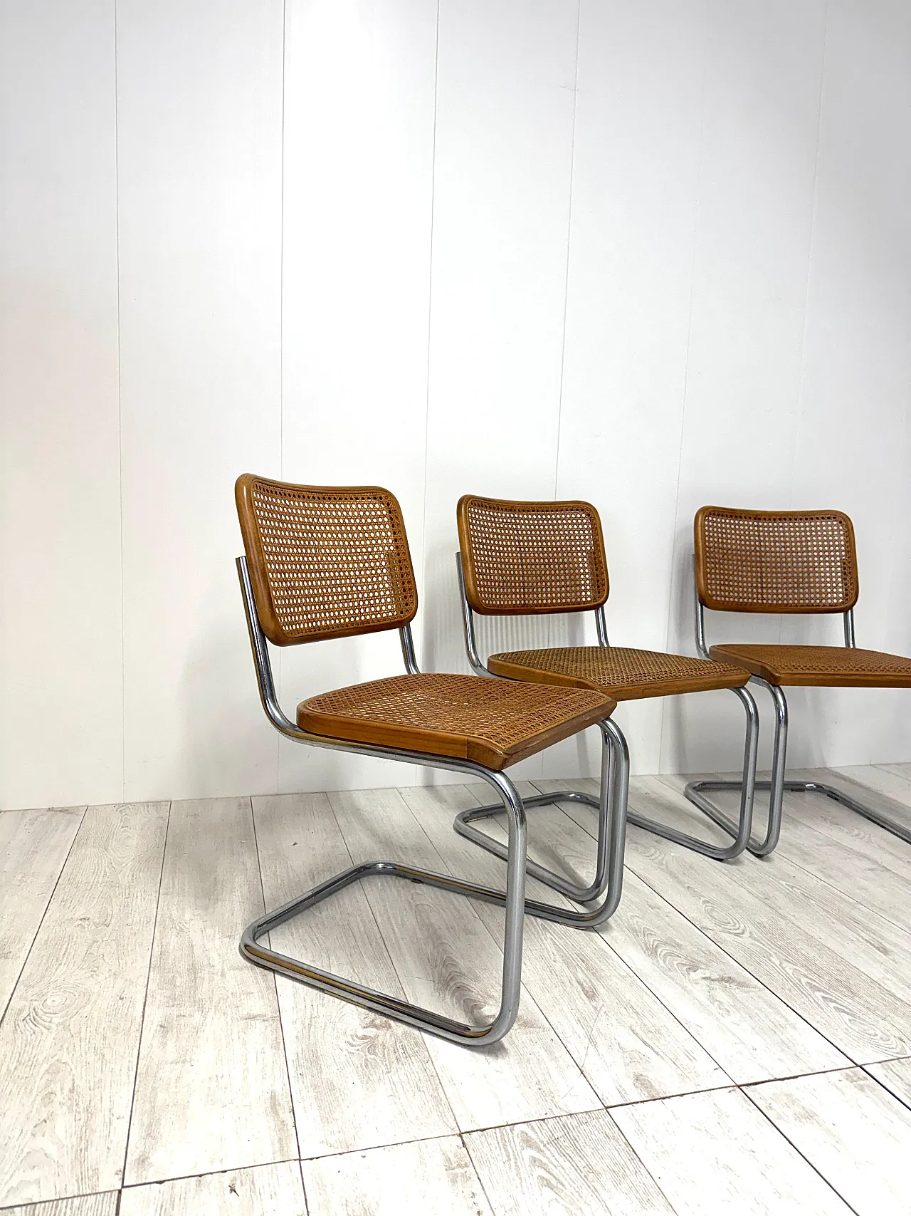 Marcel Breuer, Quattro sedie mod. B32 "Cesca", cod. Thonet, anni '70 4