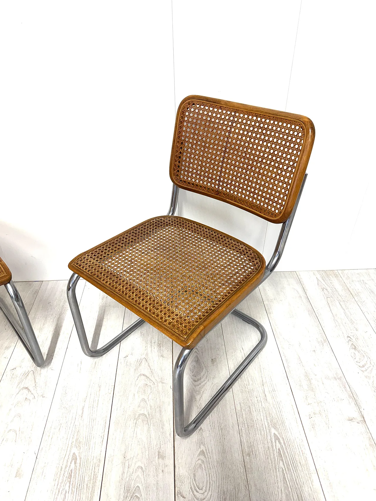 Marcel Breuer, Quattro sedie mod. B32 "Cesca", cod. Thonet, anni '70 13