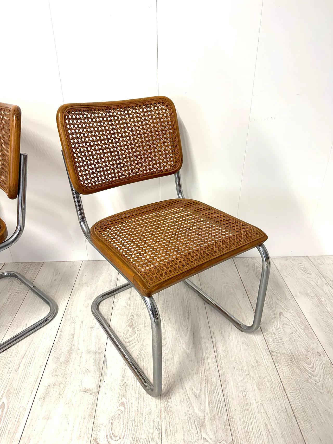 Marcel Breuer, Quattro sedie mod. B32 "Cesca", cod. Thonet, anni '70 14